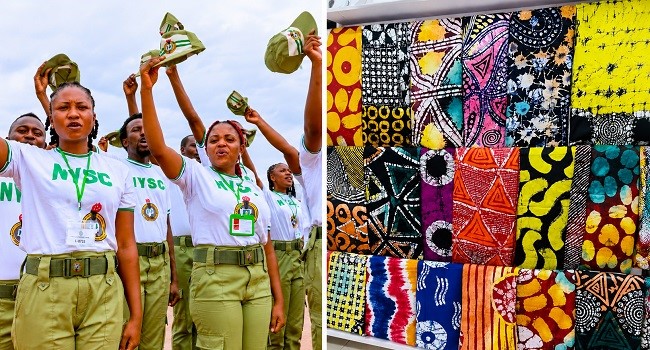 FG: NYSC Khaki Uniform to Be Replaced With Adire NYSC 1