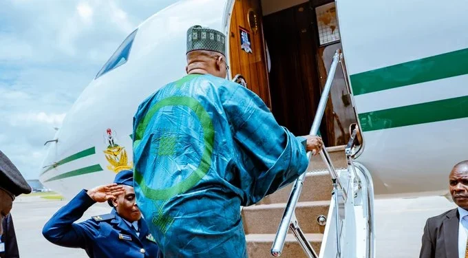 Shettima Jets Off to Luanda as Tinubu's Envoy to AU Peace Summit Shettima