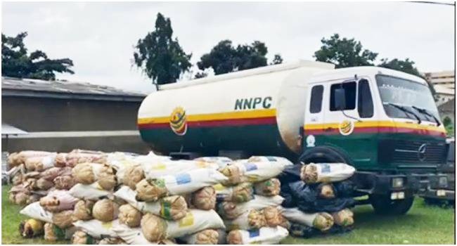 NDLEA Busts Tanker Concealing Tonnes of Cannabis NDLEA